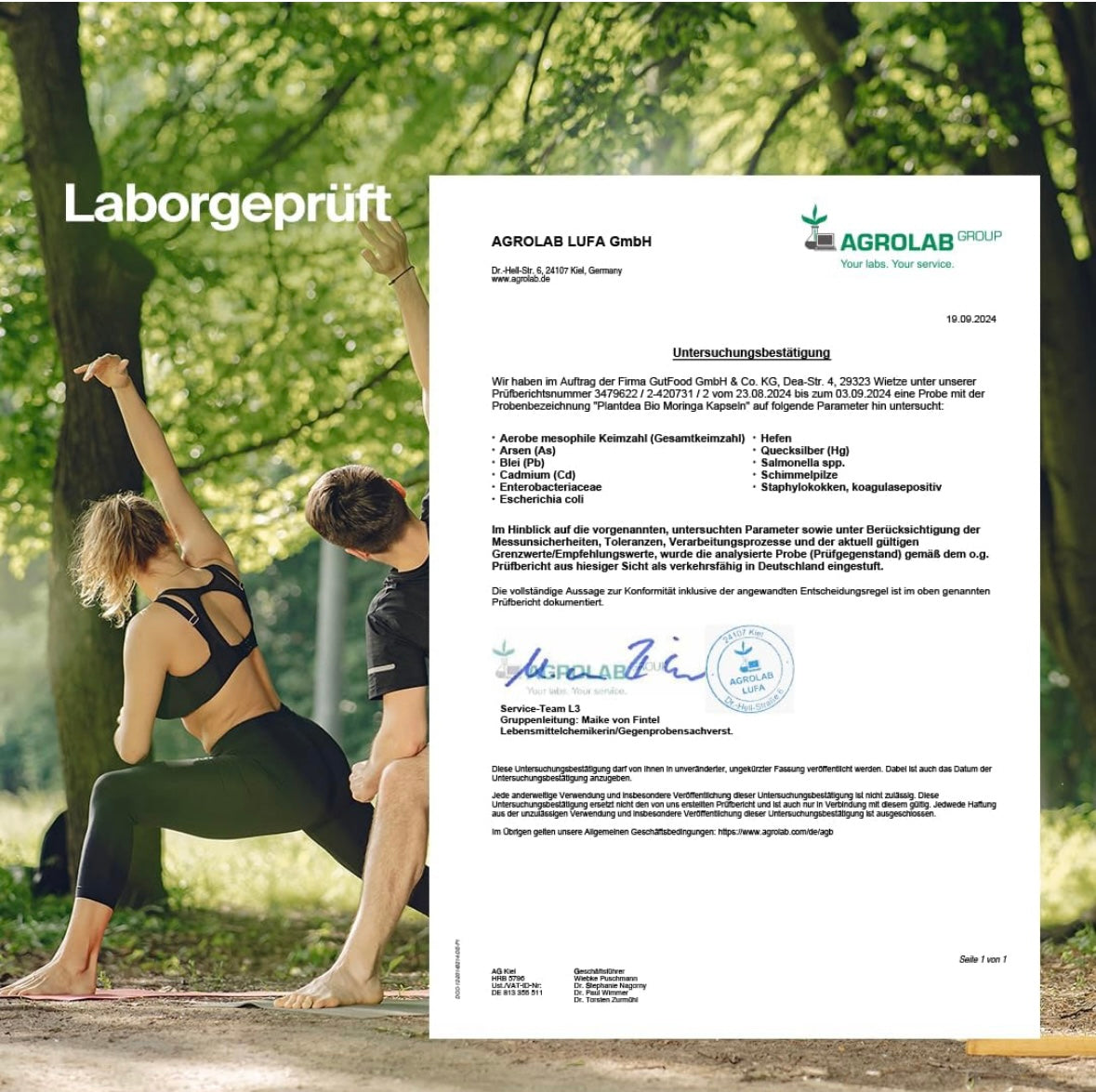 Bio Moringa Kapseln 3000 mg – 180 Hochdosierte Kapseln – Vegan & Laborgeprüft