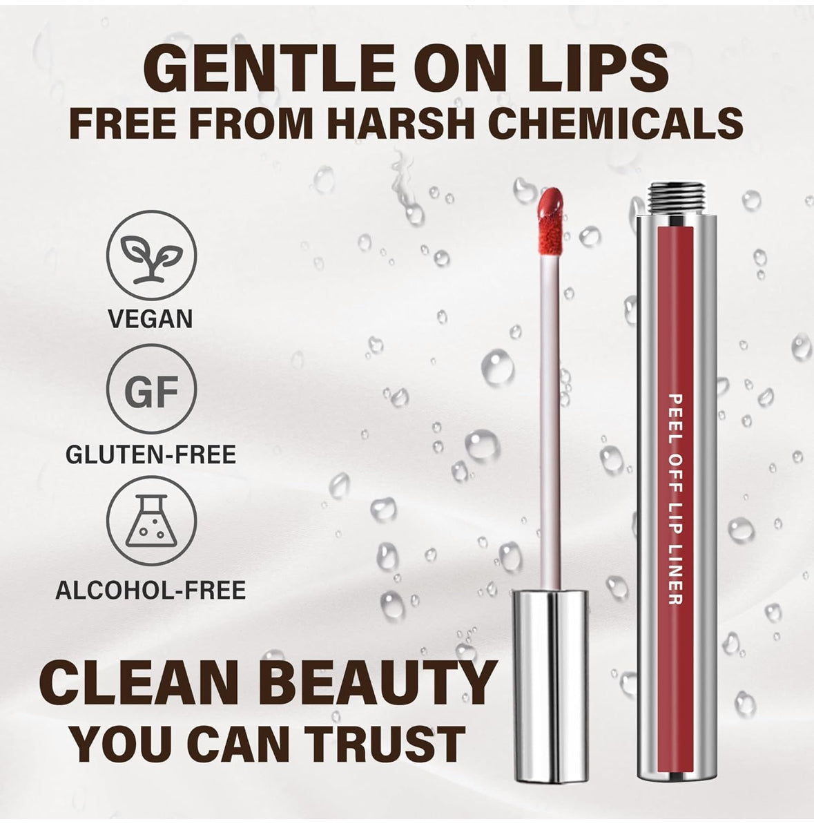 Lip Stain Peel Off Set – 3 Farben Langhaltender Lippenfarbstift, Wischfest, Kussresistent, Vegan – Lippen-Make-up Geschenk