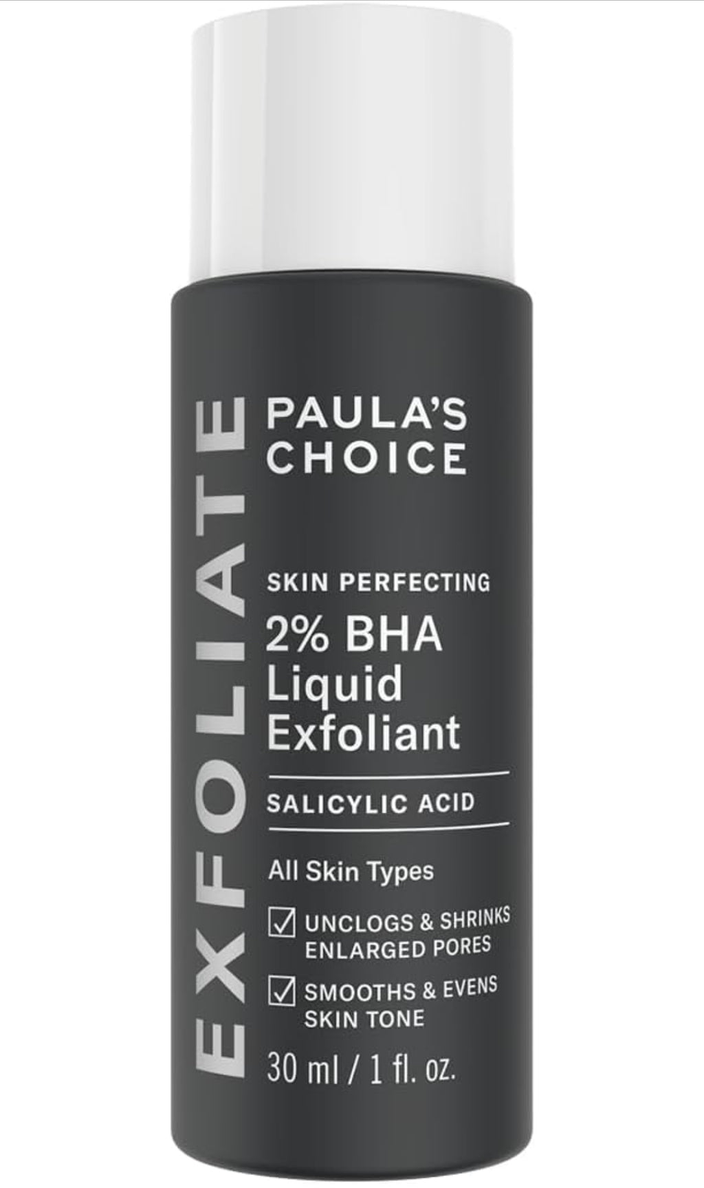 Paula’s Choice Skin Perfecting 2% BHA Liquid Exfoliant 30 ml – Porenverfeinerndes Peeling, Anti-Mitesser, Für Glatte Haut