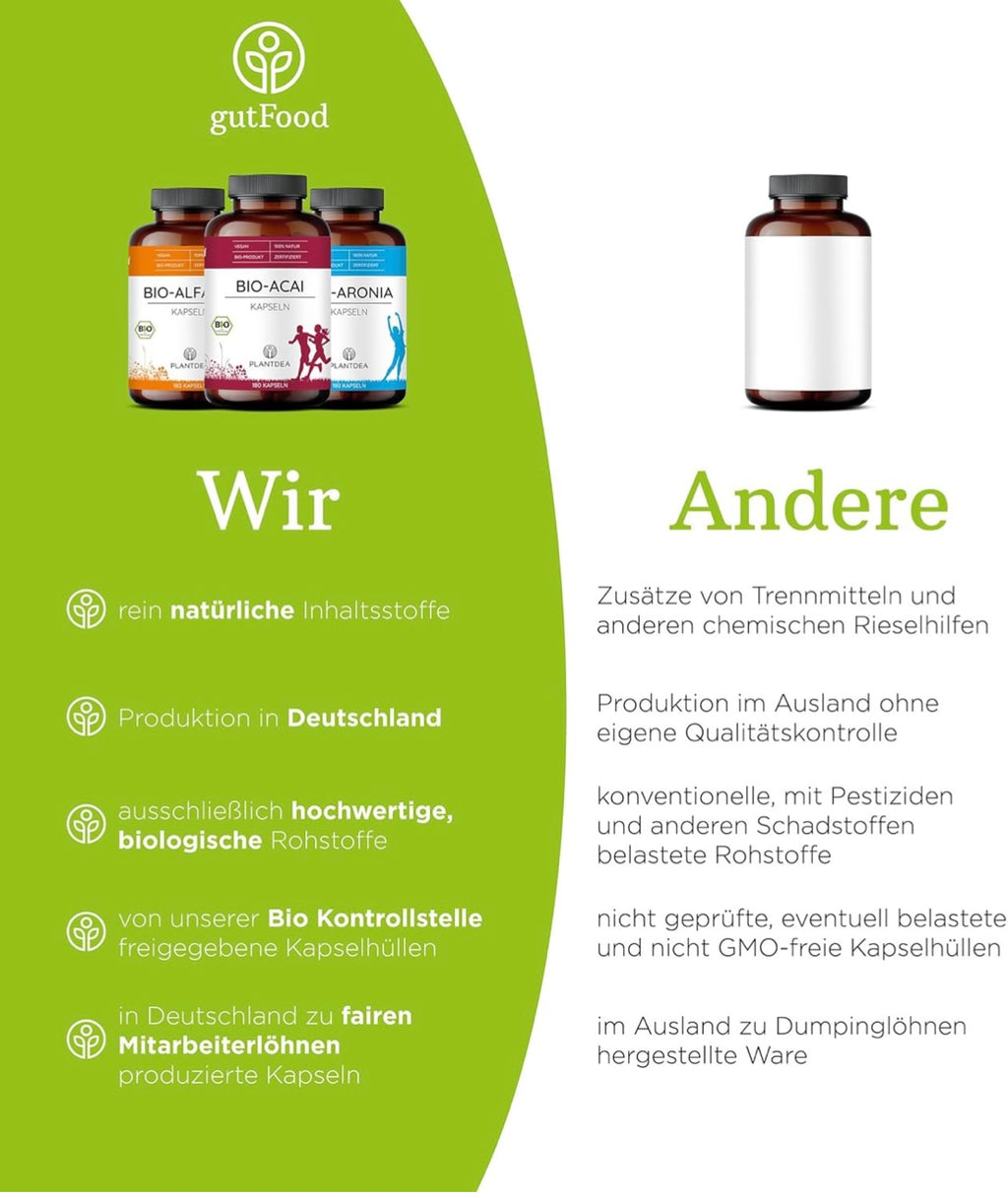 Bio Moringa Kapseln 3000 mg – 180 Hochdosierte Kapseln – Vegan & Laborgeprüft