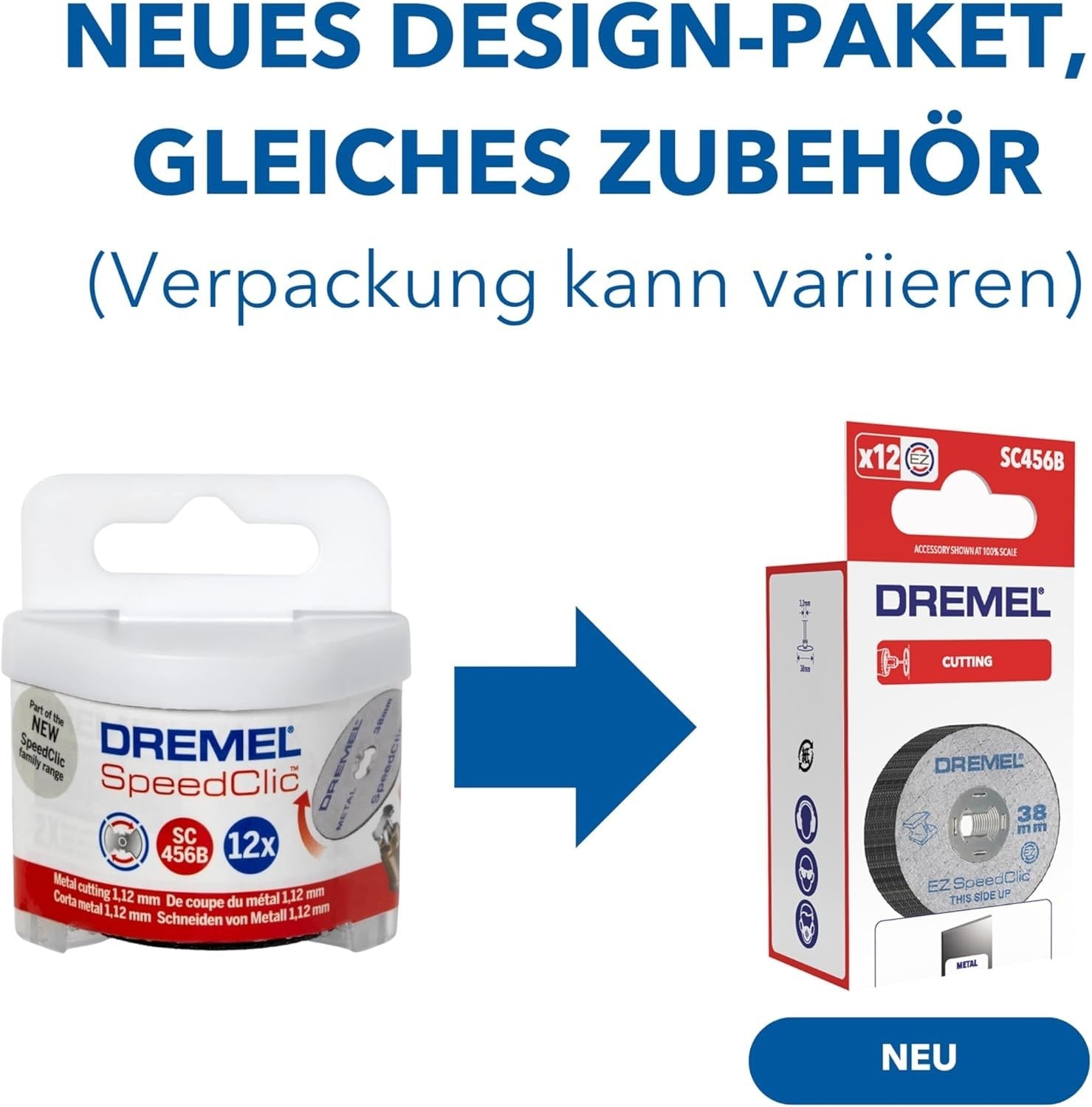 Dremel SC456B Speedclic Metall-Trennscheiben Set 38 mm Modellbau 12er Pack *