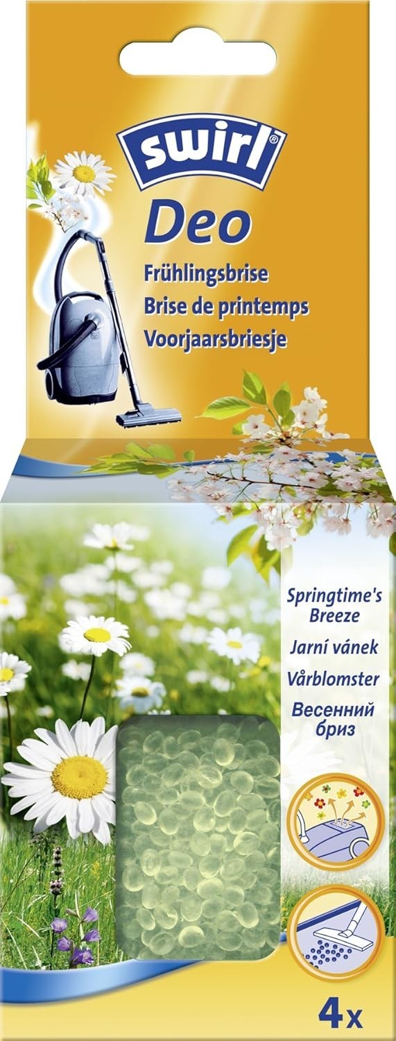 Swirl Staubsauger Deo-Perlen Frühlingsbrise Perlenform Parfum Wohnung 4er Set