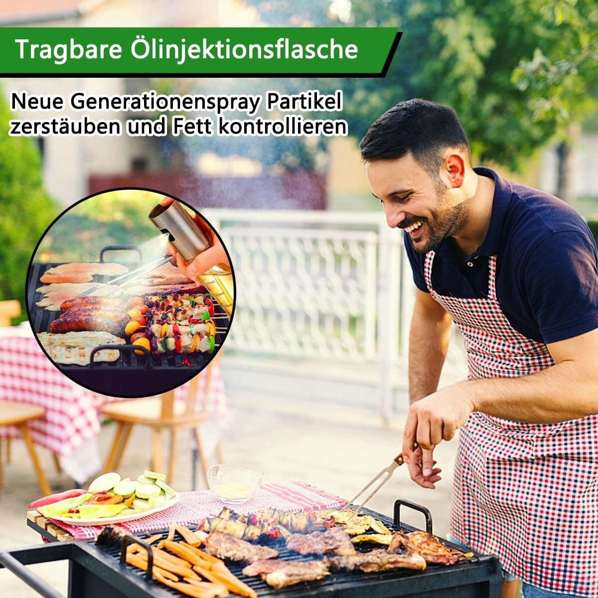 〖Verstärkte〗Ölsprüher Zum Kochen, Öl Sprühflasche, Ölspray Zum Kochen, Olivenöls