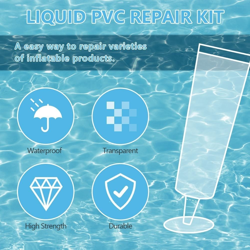 Pool Reparaturset, Pool Flickzeug, Wasserdicht Luftmatratze Reparaturset
