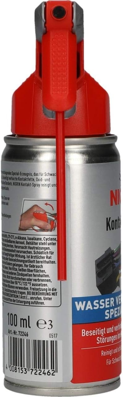 NIGRIN Kontakt-Spray für Elektronik, zur Reinigung und Schutz von elektronischen