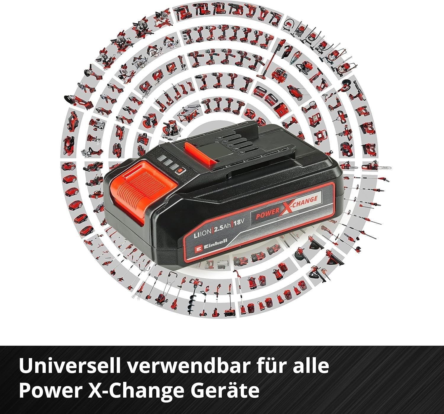 Original Einhell Starter Kit 2,5 Ah Akku und Ladegerät Power X-Change (Li-Ion )