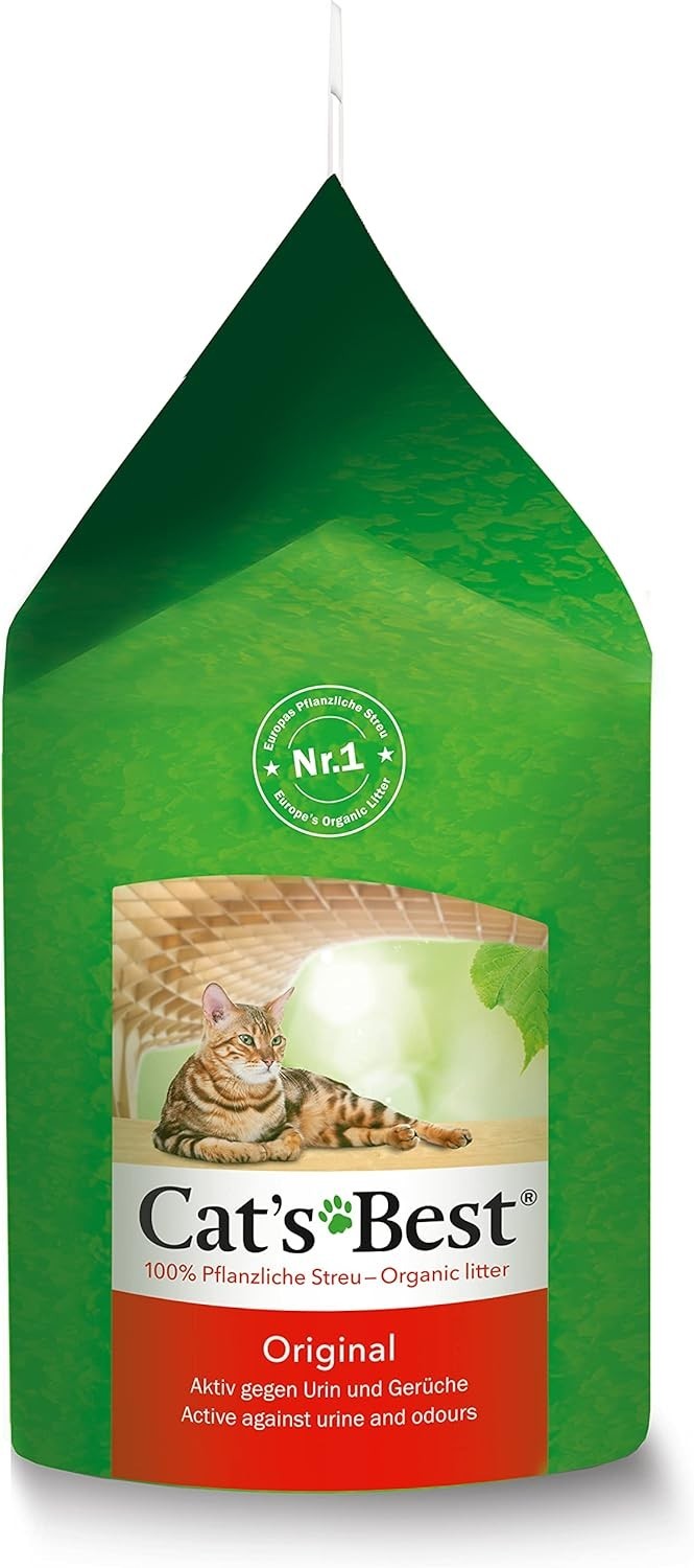 Cat's Best Original 10L – Pflanzliche Klumpstreu mit starker Geruchsbindung