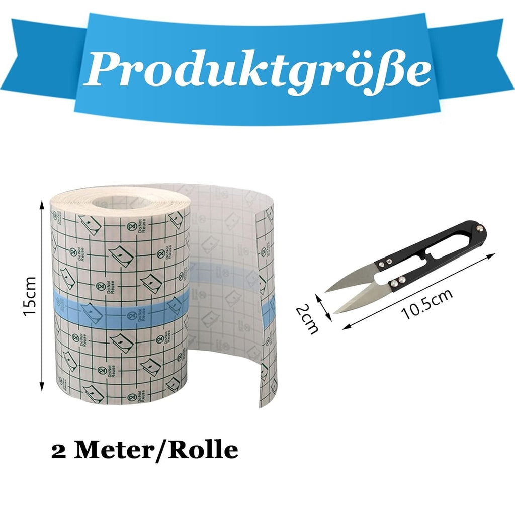 2 Rollen Tattoo Folie Transparent Tattoo Zubehör Wasserdicht 15CM* 2M Klebsto...