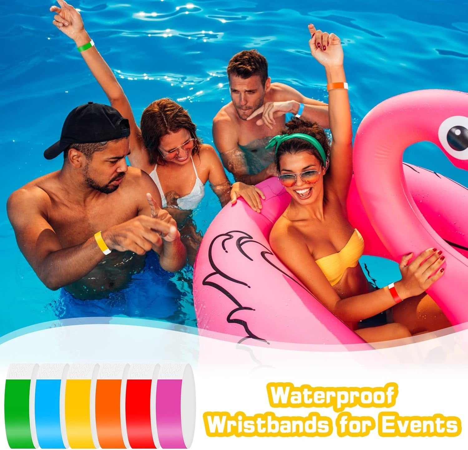 600Pcs Eintrittsbänder Einlassbänder,Wasserdicht Event Armbänder,Party Kontrollb