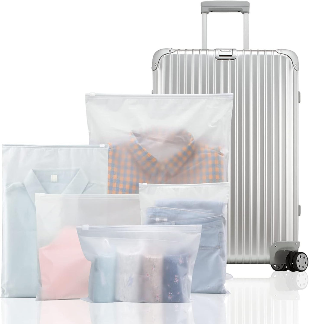 25 Stück Reisetaschen set Zip-Beutel Kunststoff-Reißverschluss-Reisetasche, K