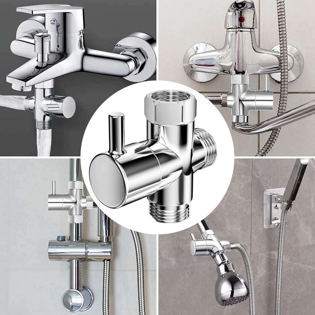 1X 3 Wege Umschaltventil Wasserhahn Umschaltventil Dusche Duschverteiler Und Neu