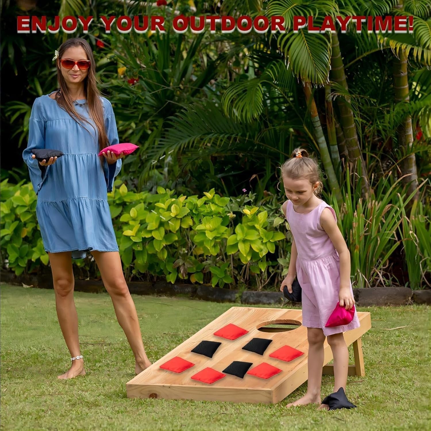10 Stück Cornhole Säckchen 10X10Cm,Bean Bag Wurfspiel Set Für Kinder,Fun Sports - PRIMASHOP